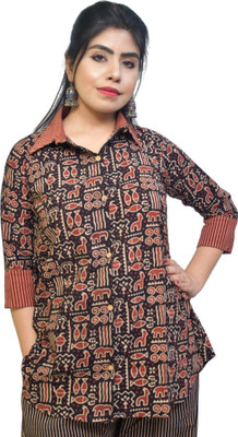 KheyaliBoutique Women Printed Casual Multicolor Shirt