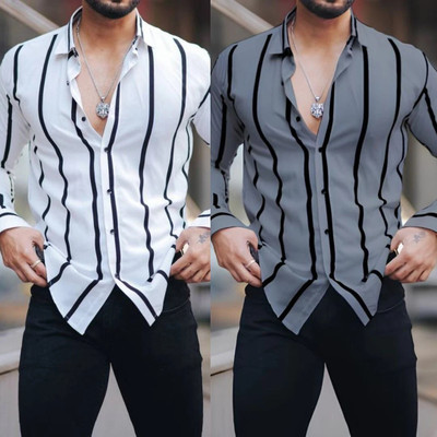 LEMZODIC Men Striped Casual Multicolor Shirt(Pack of 2)