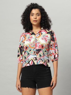 FUNDAY FASHION Women Printed Casual Multicolor Shirt