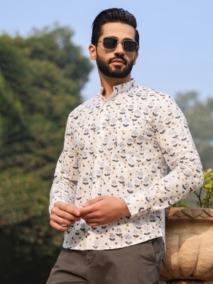 Sanskrutihomes Men Printed Casual Multicolor Shirt