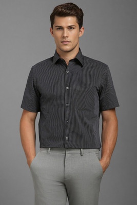 LOUIS PHILIPPE Men Printed Formal Black Shirt