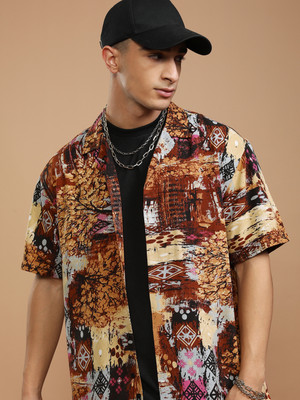 KETCH Men Printed Casual Multicolor Shirt