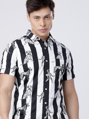 LOCOMOTIVE Men Printed Casual Multicolor Shirt