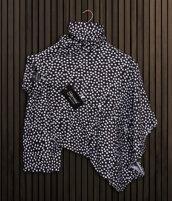 Mahakaaldec Men Printed Formal Black, White Shirt
