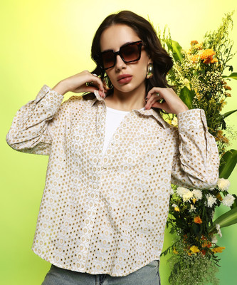 CAMPUS SUTRA Women Solid Casual Multicolor Shirt