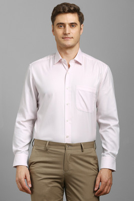 LOUIS PHILIPPE Men Solid Formal Pink Shirt