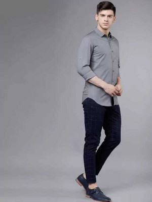 ERVIN ENTERPRISE Men Solid Casual White Shirt