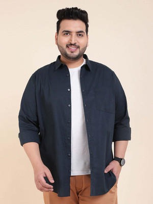 Sztori Men Solid Casual Dark Blue Shirt