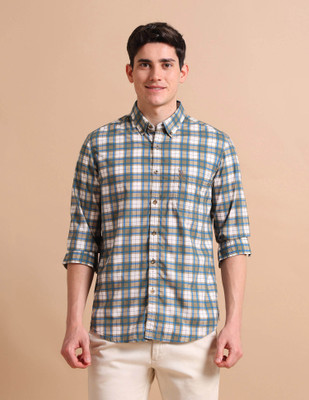 U.S. POLO ASSN. Men Checkered Casual Multicolor Shirt