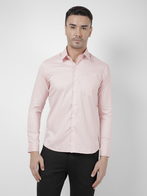NUMERO UNO Men Solid Casual Pink Shirt