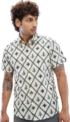 Spykar Men Printed Casual Grey Shirt