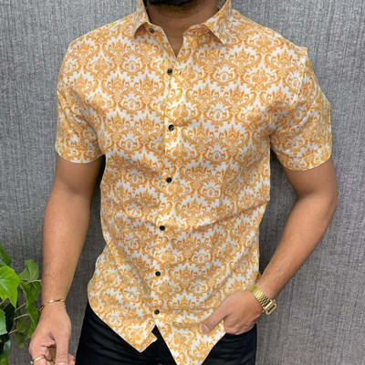 STOVESSY Men Printed Casual Multicolor Shirt