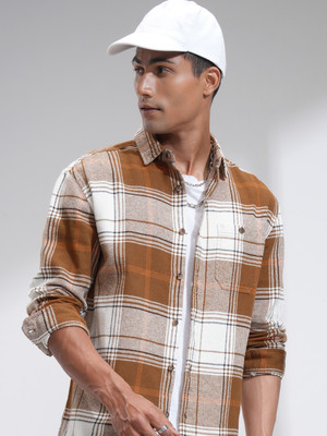 HIGHLANDER Men Checkered Casual Multicolor Shirt