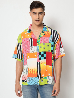 ComicSense Men Printed Casual Multicolor Shirt