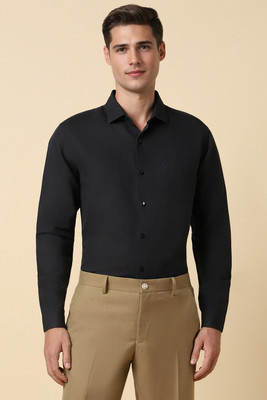 Allen Solly Men Solid Formal Black Shirt