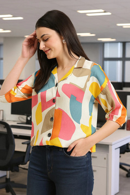 EKASYA Women Dyed/Ombre Casual Multicolor Shirt