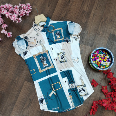 fitoda fashion Men Printed Casual Multicolor Shirt