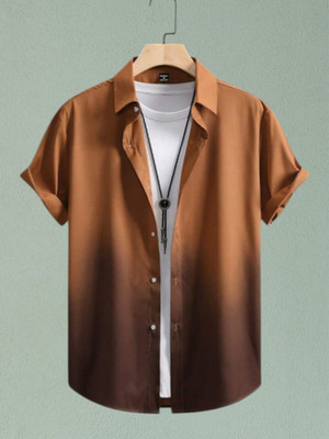 SHFASHION Men Printed Casual Multicolor Shirt