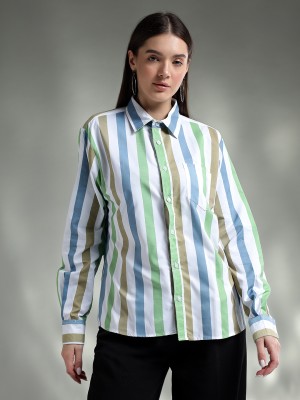 KOTTY Women Striped Casual Multicolor Shirt