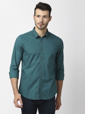 Pepe Jeans Men Printed Casual Green Shirt