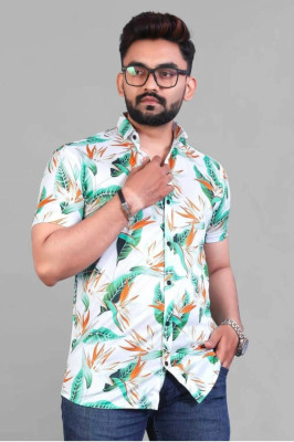 ALVIN ENTERPRISE Men Printed Casual Green Shirt