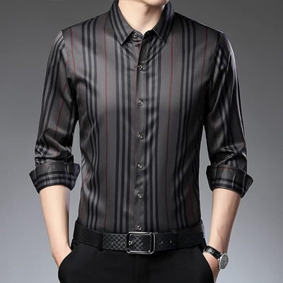 JAIME CREATION Men Striped Formal Multicolor Shirt