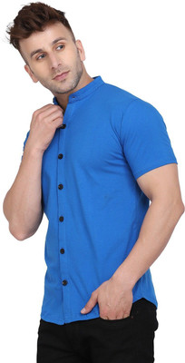 BEYOU FASHION Men Solid Formal Blue Shirt