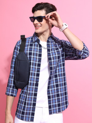 HIGHLANDER Men Checkered Casual Multicolor Shirt