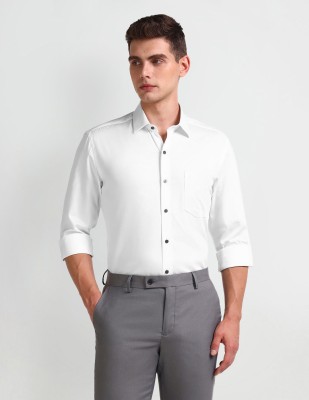 ARROW Men Solid Formal White Shirt