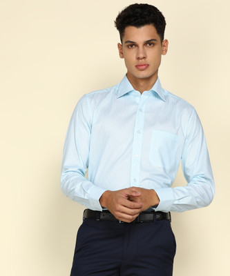 LOUIS PHILIPPE Men Printed Formal Blue Shirt