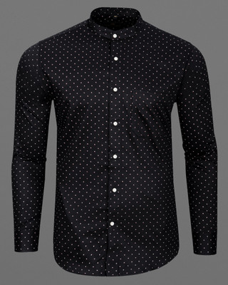 HOC Men Printed Casual Black Shirt