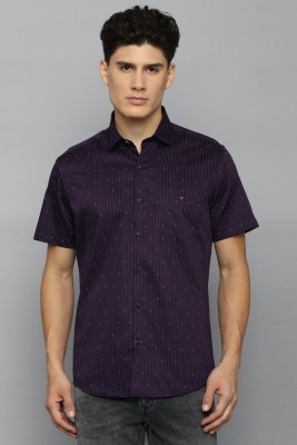 LOUIS PHILIPPE Men Self Design Casual Purple Shirt