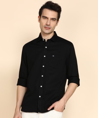 Arrow Sport Men Self Design Casual Black Shirt