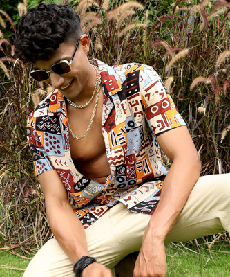 CAMPUS SUTRA Men Printed Casual Multicolor Shirt
