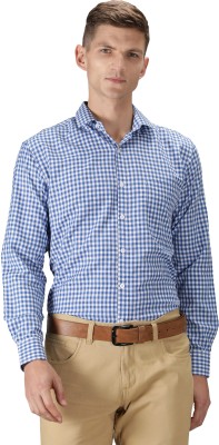 NUEVOSPORTA Men Printed Casual Blue, White Shirt