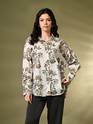 OTTAVIA Women Floral Print Casual Multicolor Shirt
