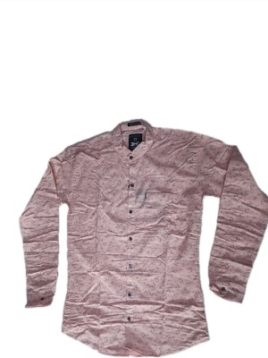 New KHUSI collection Men Printed Casual Pink Shirt