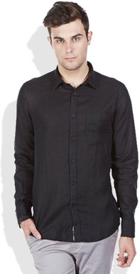 Super Weston Trend Men Solid Casual Black Shirt
