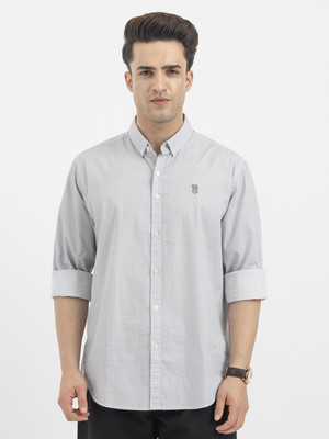 RED TAPE Men Striped Casual Green Shirt