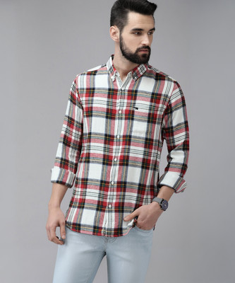 THE BEAR HOUSE Men Checkered Casual Multicolor Shirt