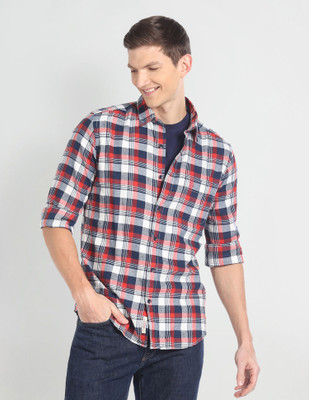 U.S. Polo Assn. Denim Co. Men Checkered Casual Multicolor Shirt