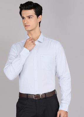 ARROW Men Self Design Formal Light Blue Shirt