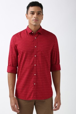 PETER ENGLAND Men Printed Casual Red Shirt