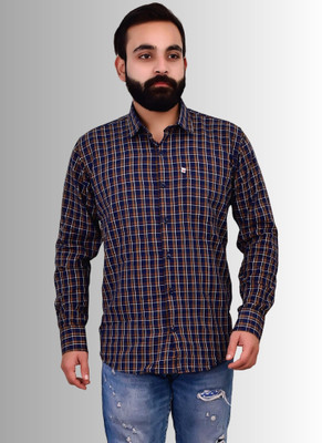 V K Creation Men Checkered Casual Multicolor Shirt