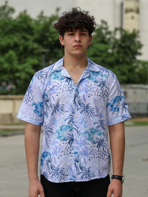STOVESSY Men Printed Casual Multicolor Shirt