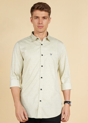 Allen Solly Men Printed Casual Pink Shirt