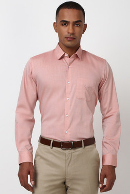 PETER ENGLAND Men Solid Formal Pink Shirt