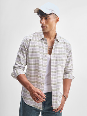HIGHLANDER Men Checkered Casual Multicolor Shirt