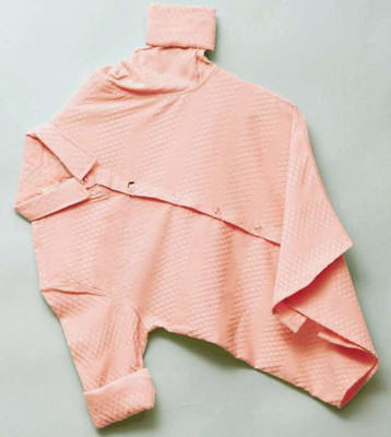 SHFASHION Men Self Design Casual Beige Shirt