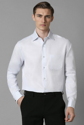 LOUIS PHILIPPE Men Solid Formal Blue Shirt